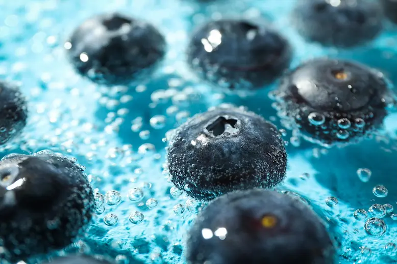 concept-fresh-summer-fruits-blueberry-water