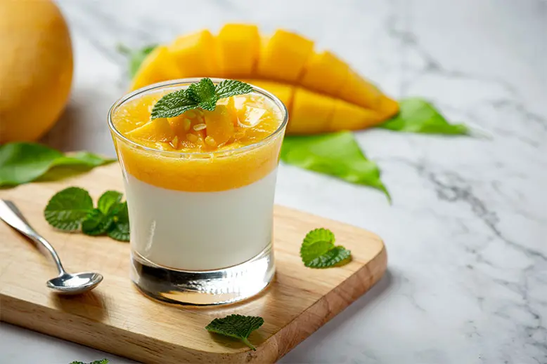 homemade-mango-yoghurt-marble-surface