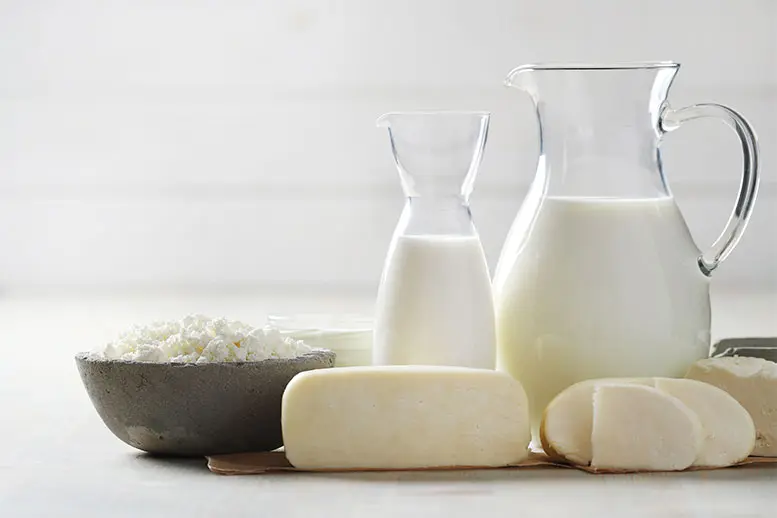 milk-products-wooden-table